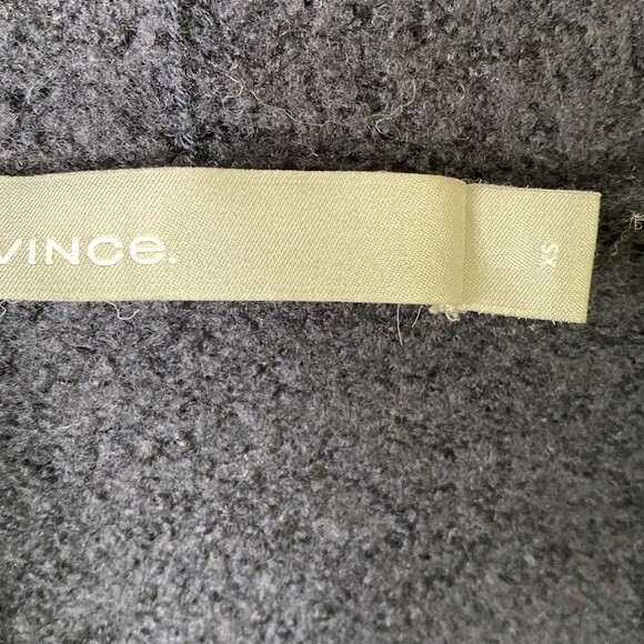 Vince Wool Blend Navy & White Stripe Open Front Cardigan Sweater Long Sleeves - Picture 4 of 14